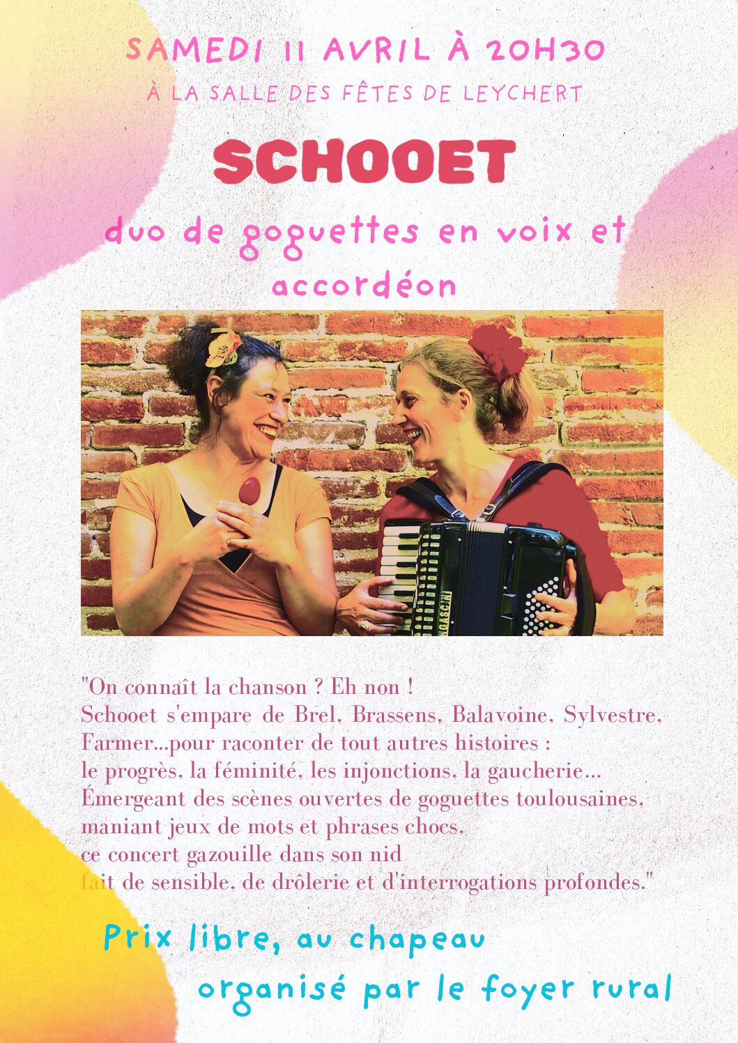 SCHOOET, duo de goguettes en voix et accordéon (1)
